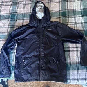 Volcom Men's Black Raincoat with Hood
